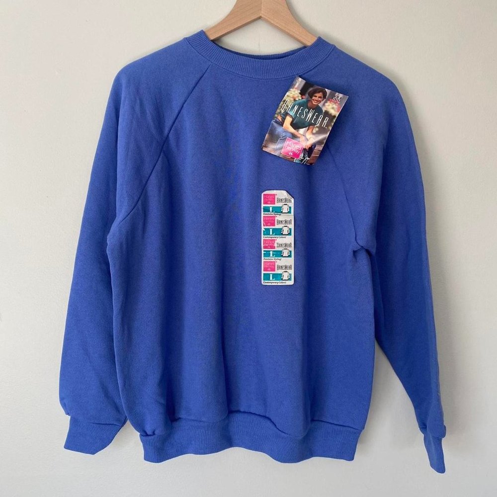 Vintage '90s NWT Hanes Blank Crewneck